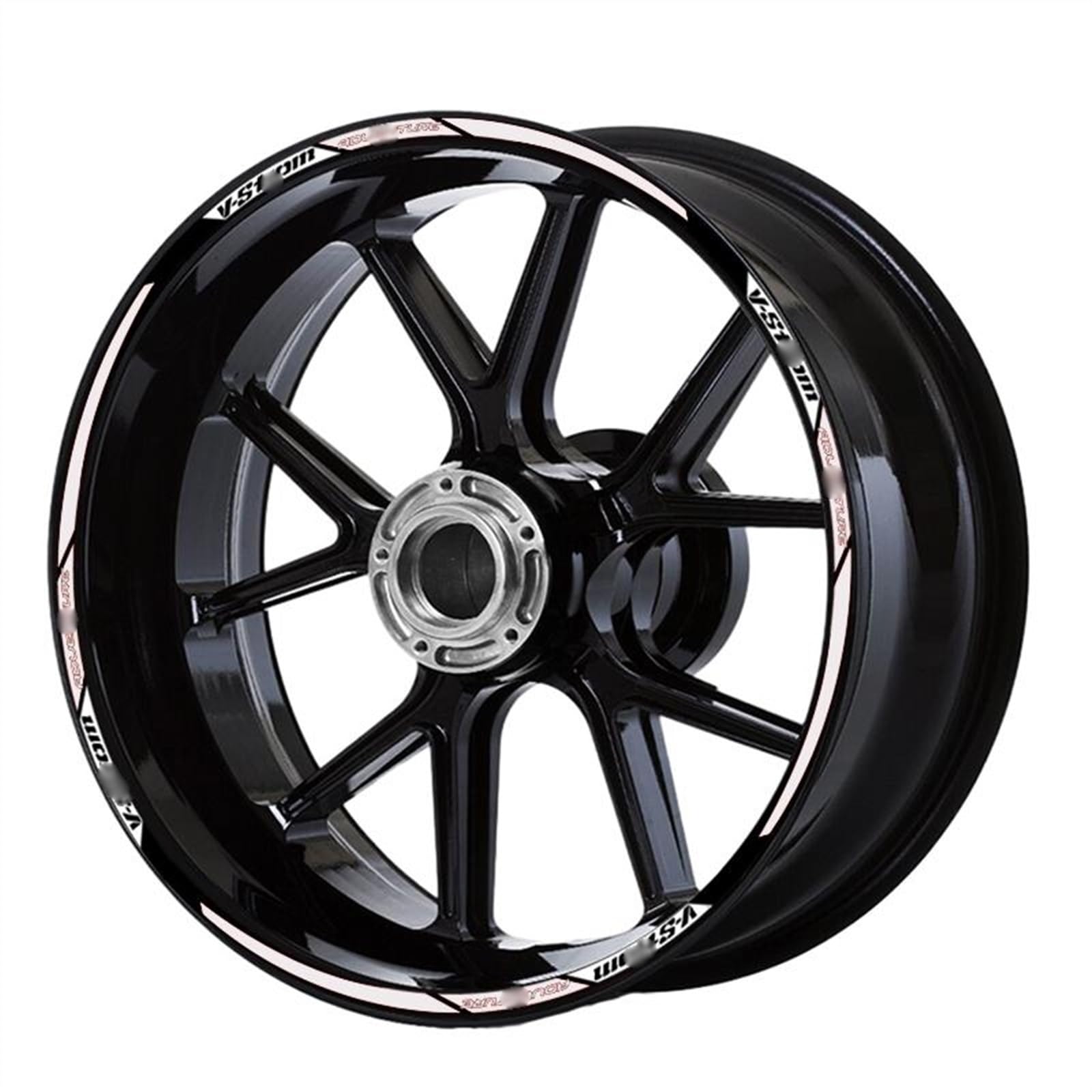 Sjhyll 4 Motorcycle Wheel Stripes Sticker Rim Hub Reflective Decals For S&Uzuki For Dl650 Dl1000 For V Strom 1050 Xt 650 For(4)