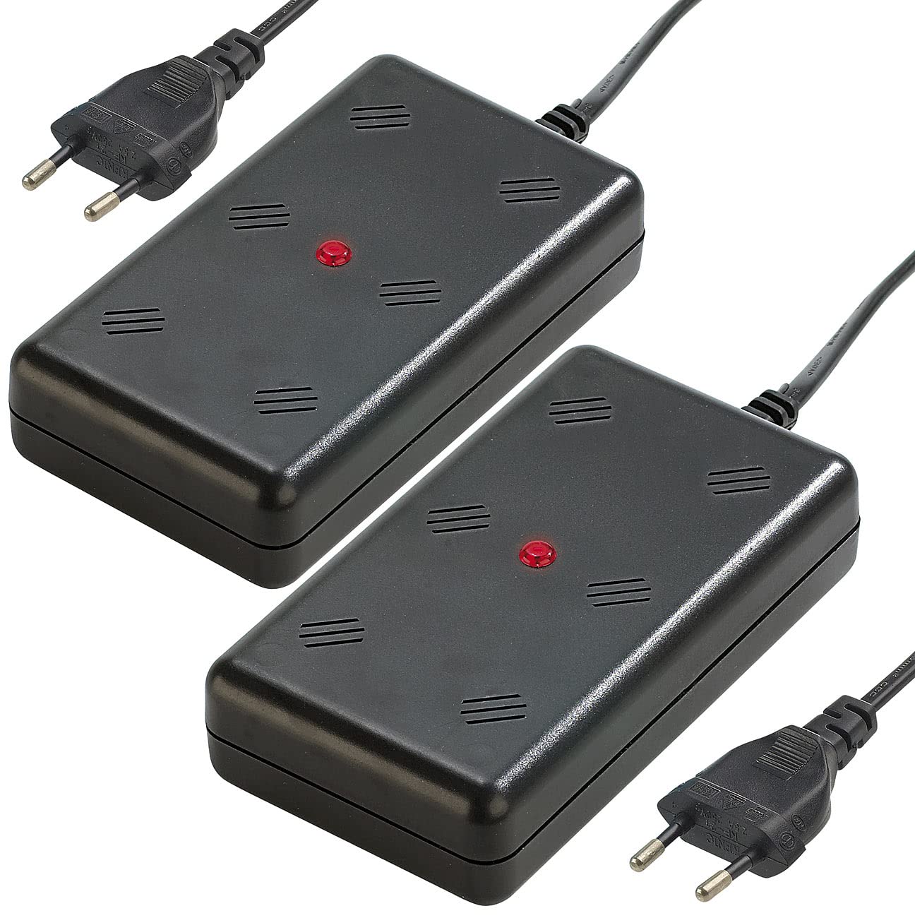 Exbuster Marder-Tiervertreiber: 2er-Set Marder-Frei für Haus, Garage, Stall, Dachboden, Gartenlaube (Marderschreck Ultraschall 220v, Steckdosen Marderschreck, Katze)