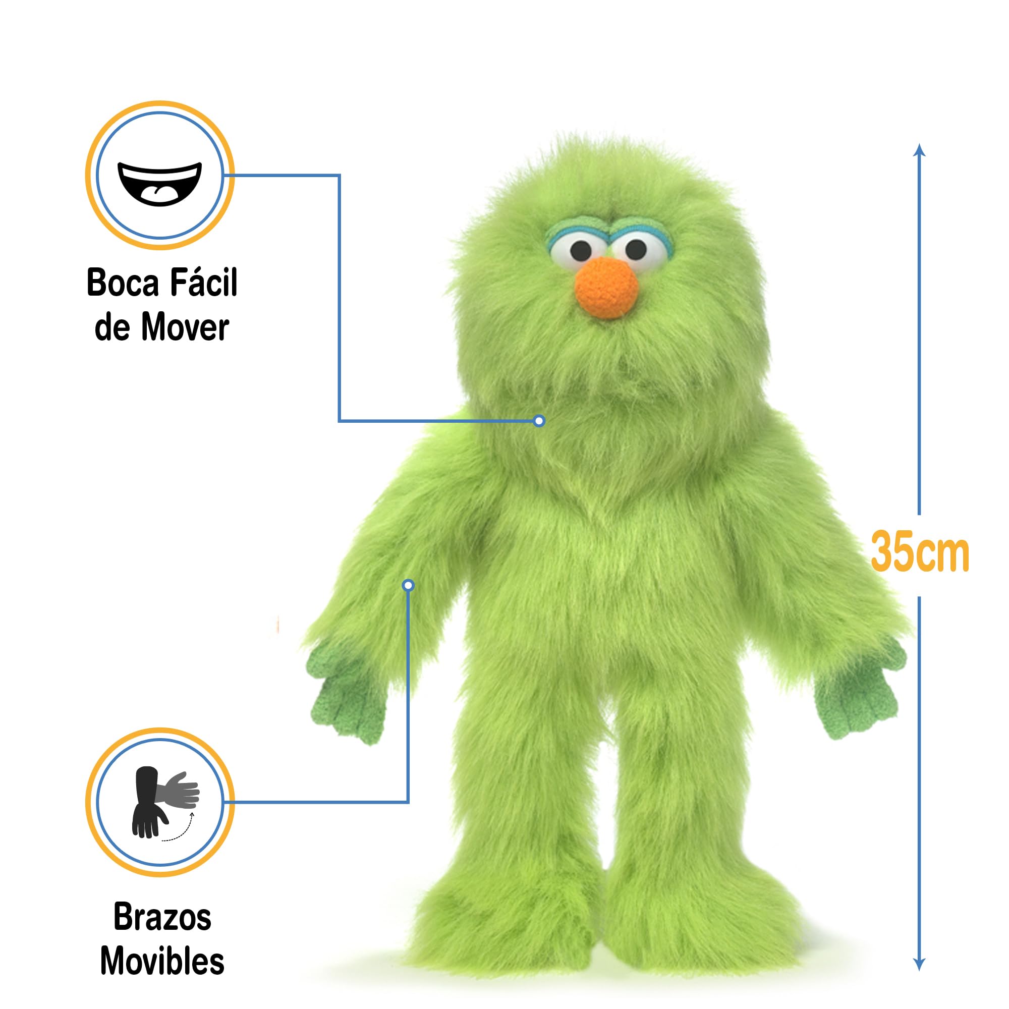 14 Green Monster Puppet by Silly Puppets