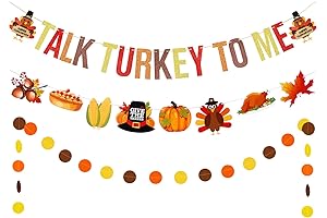 Talk Turkey to Me Banner - Thanksgiving Turkey Banner