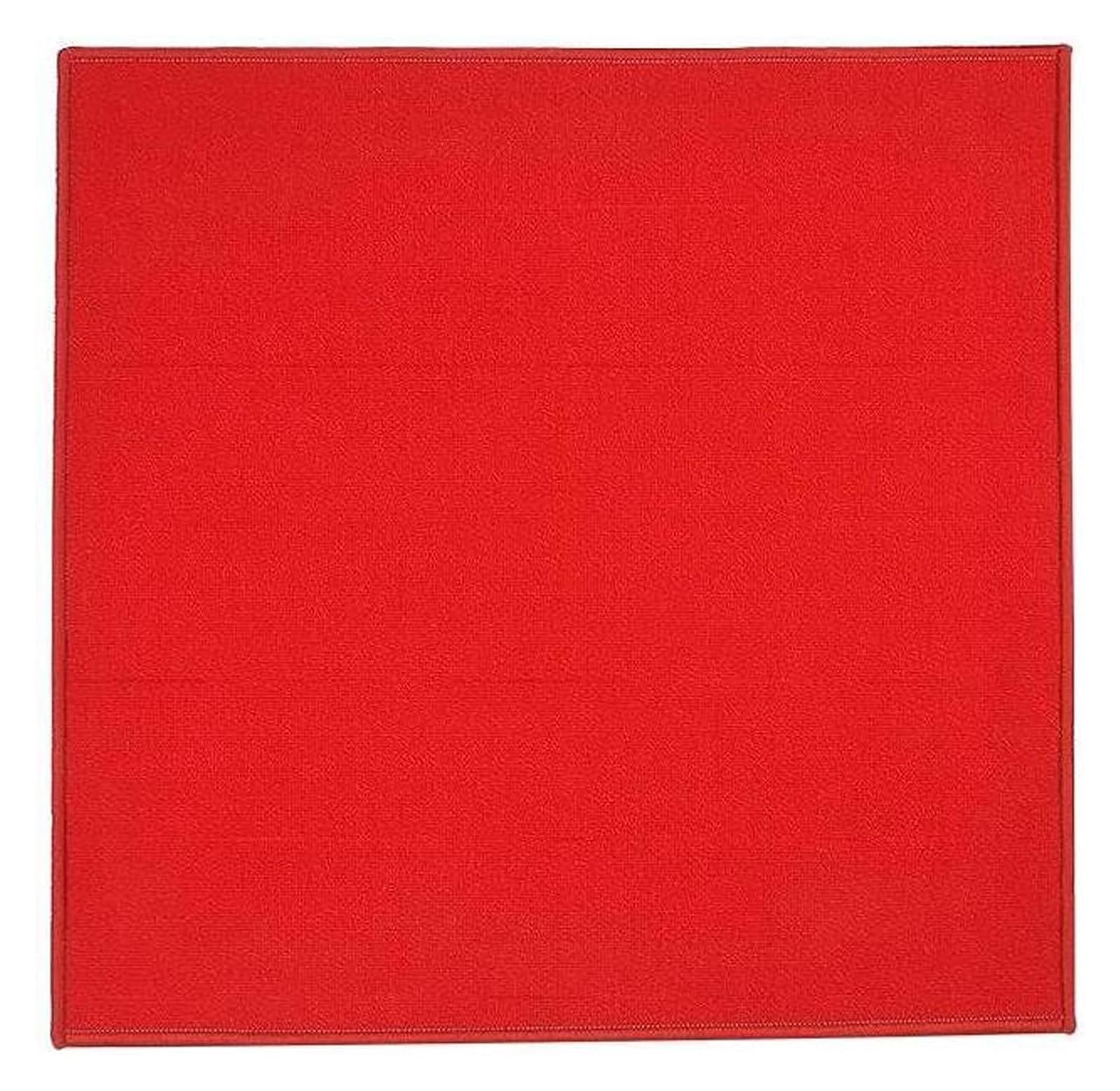 Kwadratowy obrus do gry, obrus kwadratowy obrus podkładka antypoślizgowa mata na blat uniwersalna do maty do gry karcianej obrus planszowy,(Red,83 * 83cm)