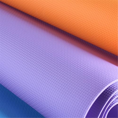 Miniatura 6 de Esterilla de yoga con correa de 0.197 in de grosor, antideslizante, antidesgarros, de alta densidad, con correa de transporte, esterilla de yoga