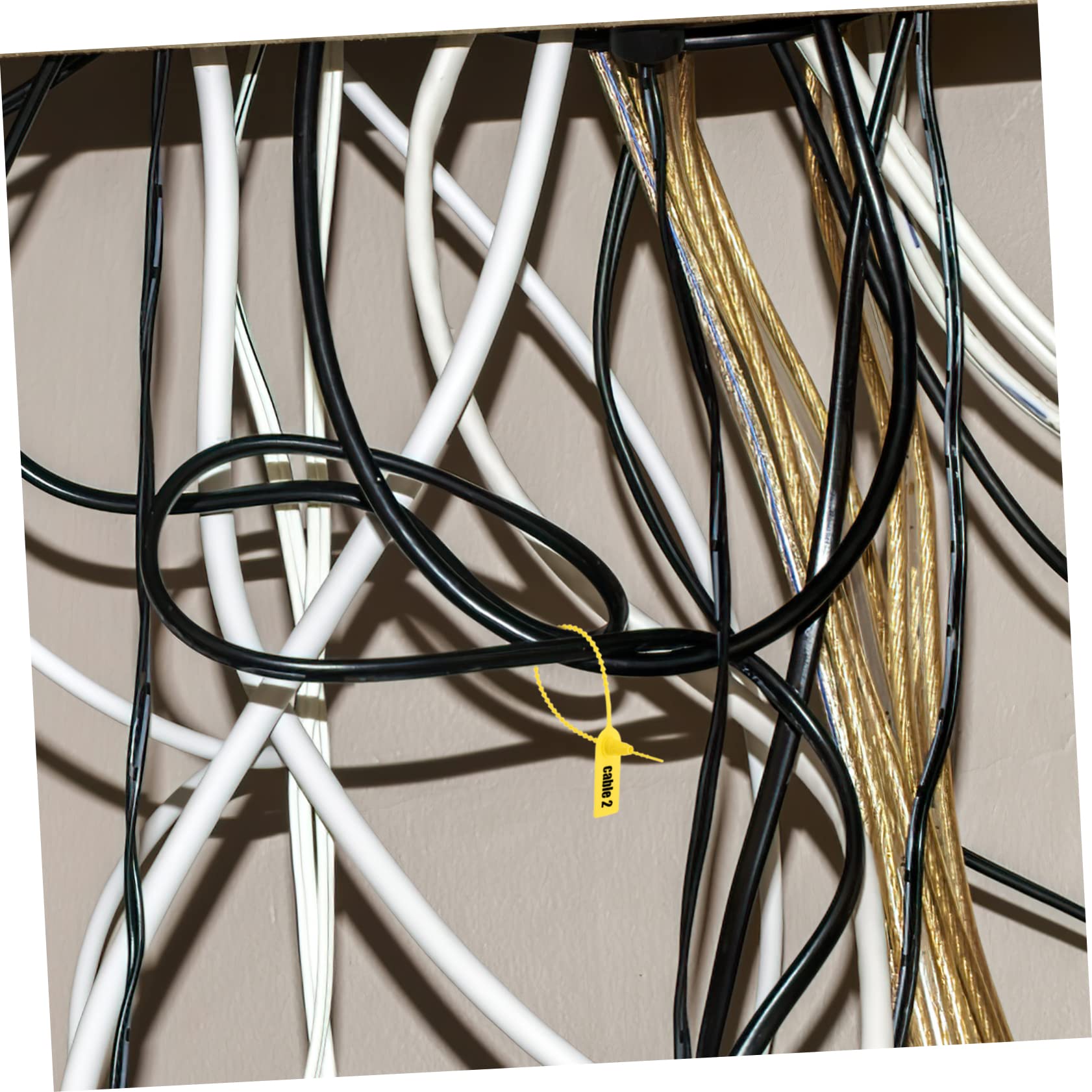 HOLIDYOYO 100Pcs Tamper Seals Self Locking Zip Ties for Security Locking Tags for Shipping Storage and Fire Safety