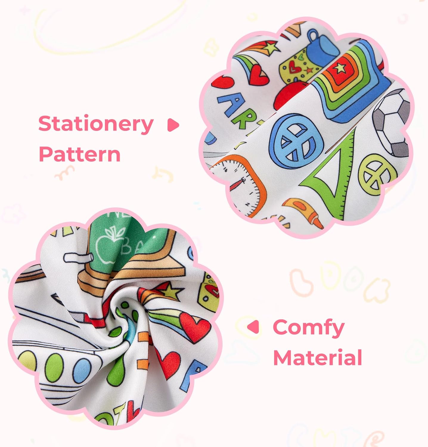 ESHOO 3-8T Little Girl Back to School Dress Kids Baby Fly Sleeve Casual Dresses Toddler Summer Sundress Baby Girl Clothes - Image 7