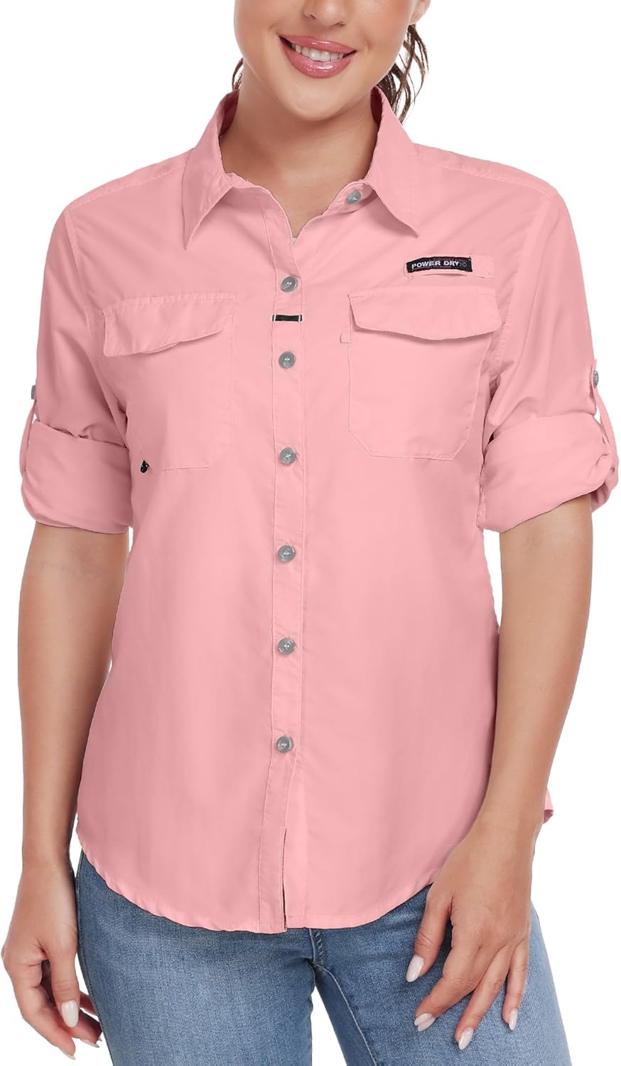 Little Donkey Andy Women's UPF 50 Long Sleeve UV Sun Protection Hiking Shirts Outdoor Quick Dry Fishing Safari Travel Shirts
