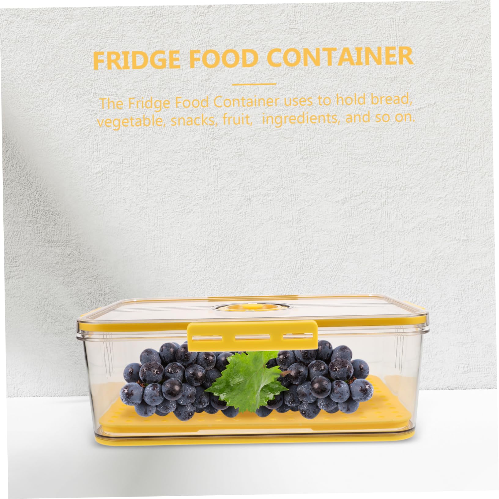 PRETYZOOM Caja Pan Registro Transparente Tostadas Refrigerador Soporte Alimentos Almacenamiento Cuentas Pan Refrigerador Caja Almacenamiento Hogar Alimentos Tazones Comer Tapa