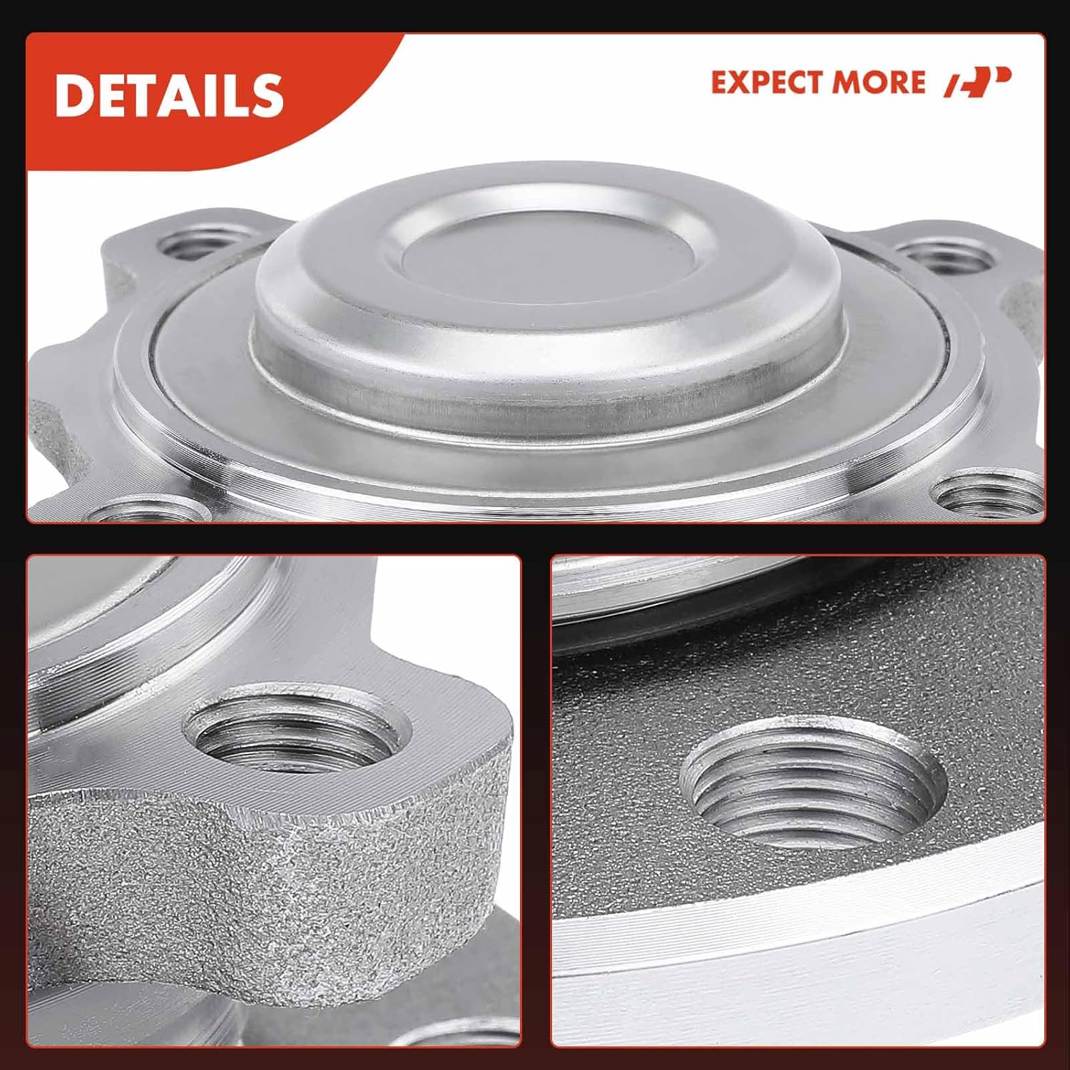 A-Premium Rear Wheel Bearing and Hub Assembly Compatible with Mini Cooper Countryman 2011-2016, Cooper Paceman 2013-2016, FWD Only
