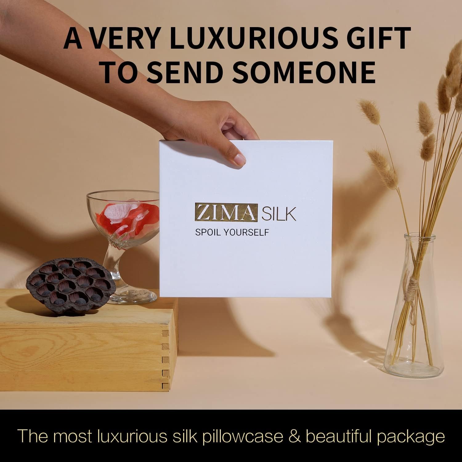 ZIMASILK 25 Momme 100% Pure Mulberry Silk Pillowcase for Hair and Skin Care, Highest Grade 6A Pillow Cases for Women, Long-Lasting Durablity, Gift for Women Men, 1Pc (Standard 20"x26", Light Plum) - Image 5