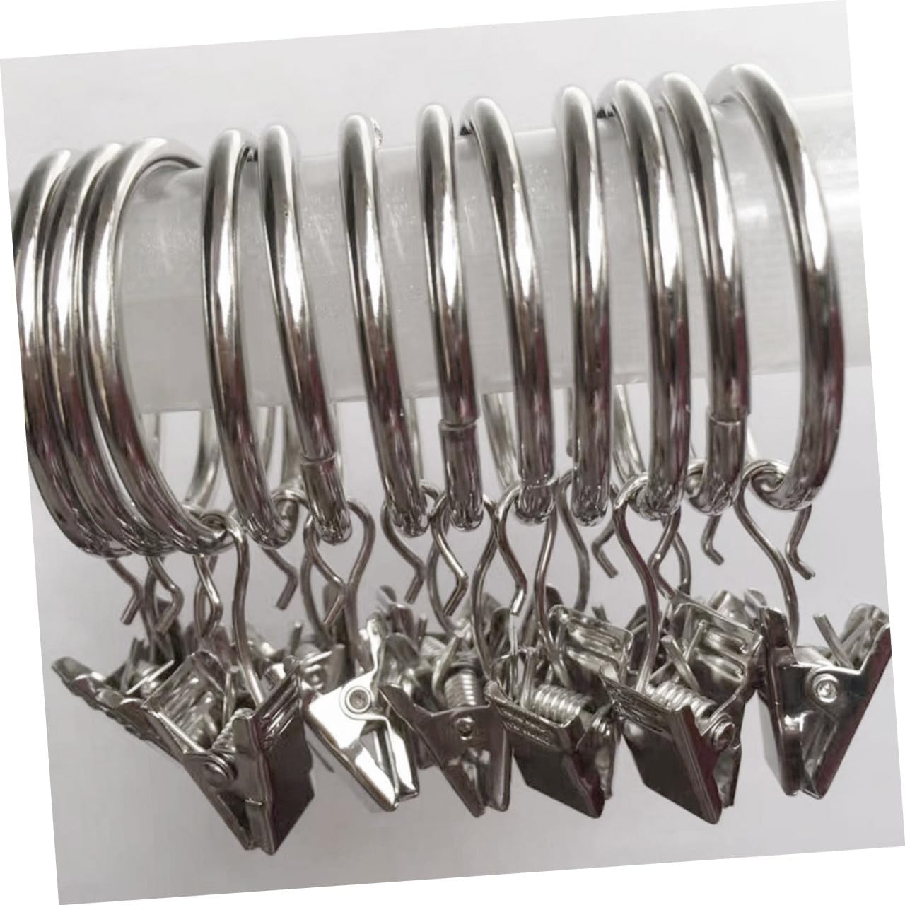 120pcs Curtain Hooks Metal Clips Lights Hanger Wire Holder Decorative Hooks for Ceiling Party Outdoor Home