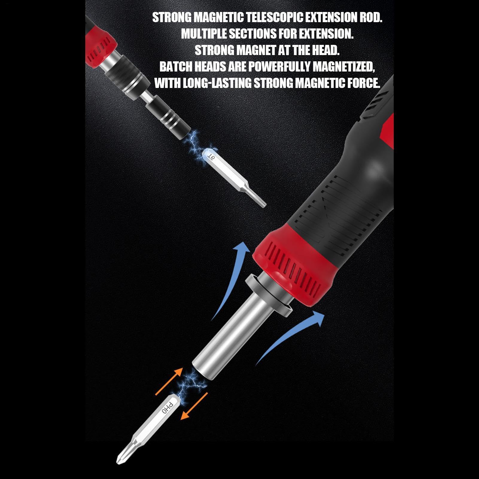 Set Cacciavite a Cricchetto Kit Riparazione Veicoli 77 in 1 | Set Cacciaviti a Cricchetto Per proprietario casa, tecnico, , elettricista, idraulico, garage, officina, elettronica