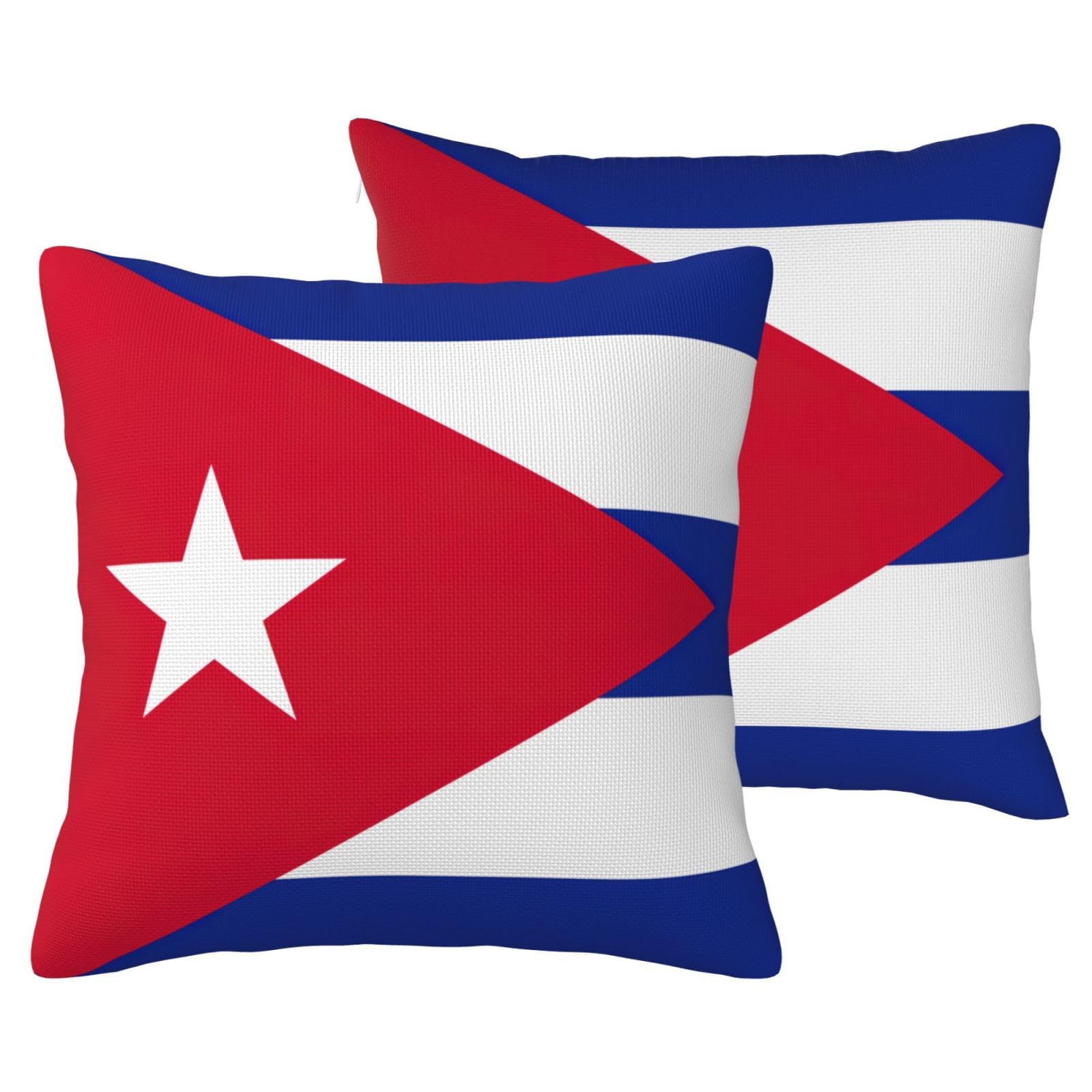 Housse de coussin Cuba pour un salon ambiance voyage et canapé chaleureux