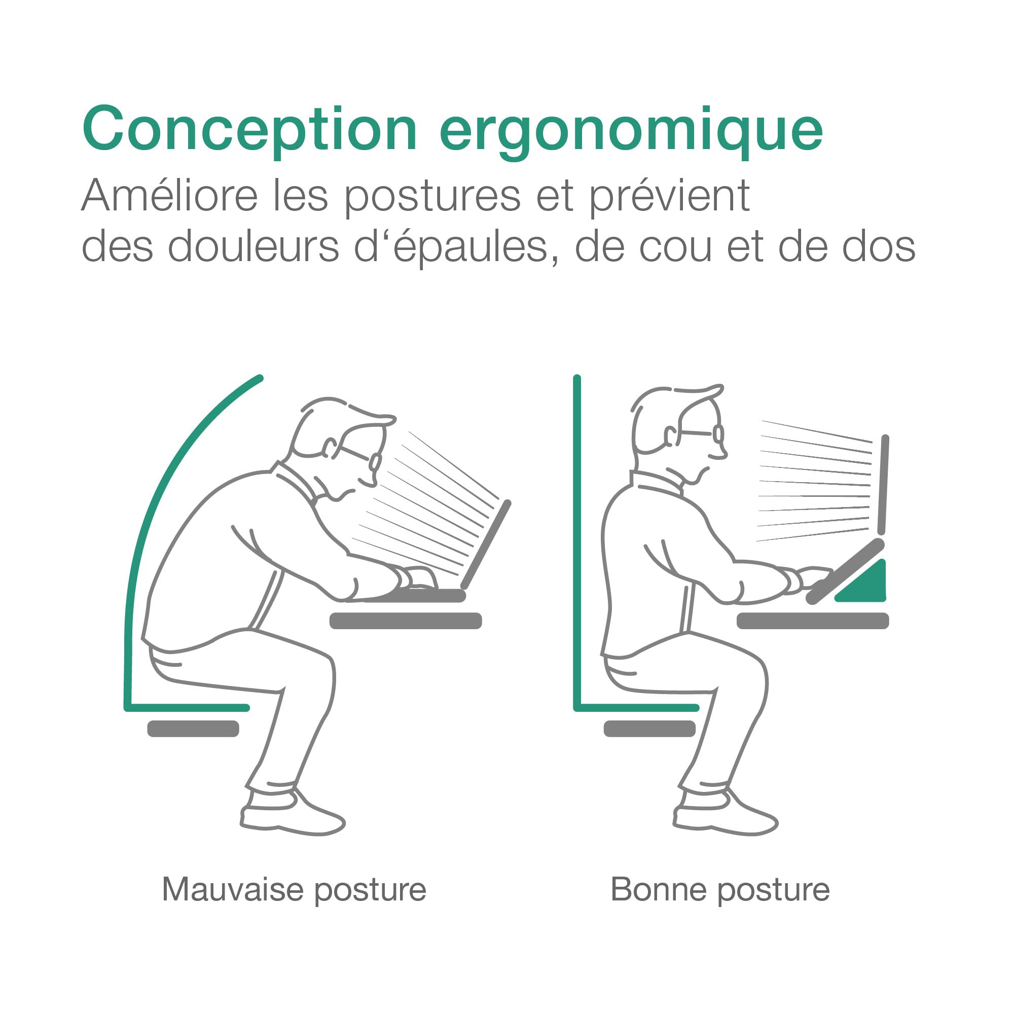 CELLONIC - Mini Support pour PC Portable jusqu'à 17" - Hauteur réglable pour éviter Les douleurs de Dos au Travail en Home Office et en déplacement
