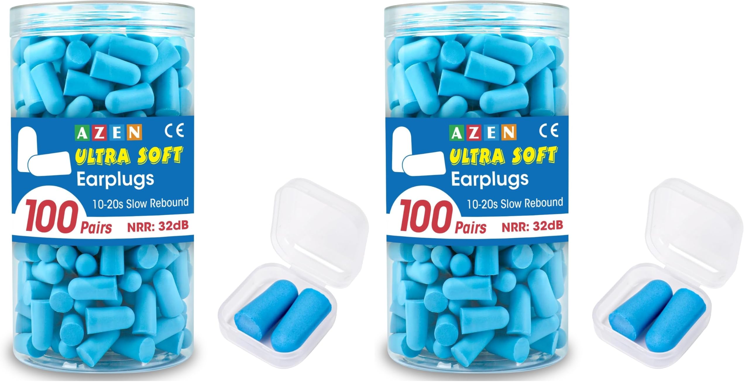 Bulk Earplugs - 100 Pairs NRR 32dB -8