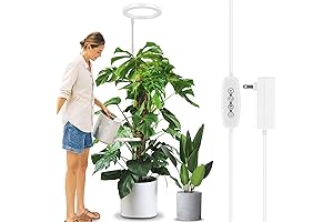 LORDEM LED Grow Light for Indoor Potted Plants - Adjustable 10" Plant...