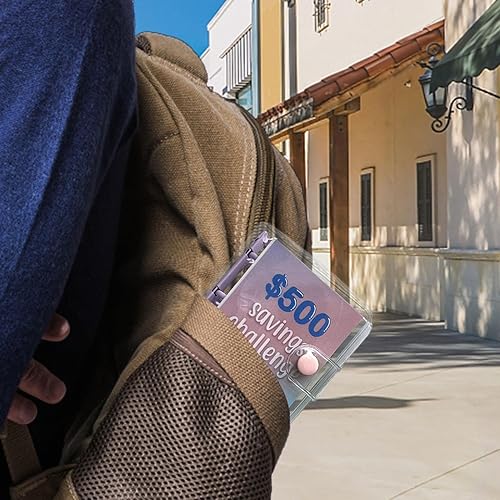 Miniatura 4 de Carpeta de desafío de ahorro de 500 ahorros, carpeta de ahorro de dinero, libro de desafíos de ahorro con sobres, desafío de ahorro de sobres, mini