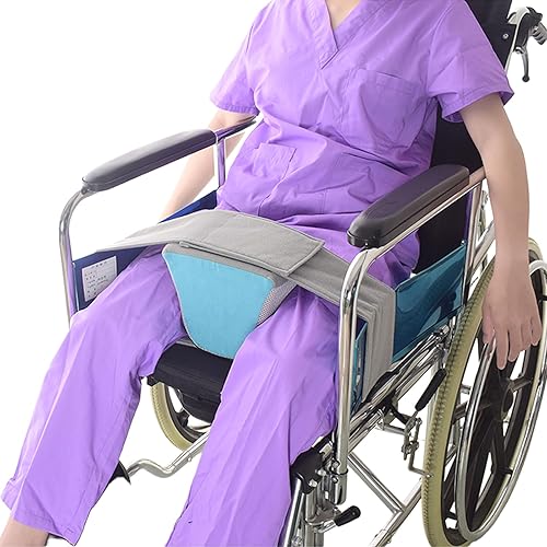 Cojín limitador antideslizante con cuña de silla de montar y cinturón de seguridad, correas de fijación de piernas divididas para silla de ruedas,