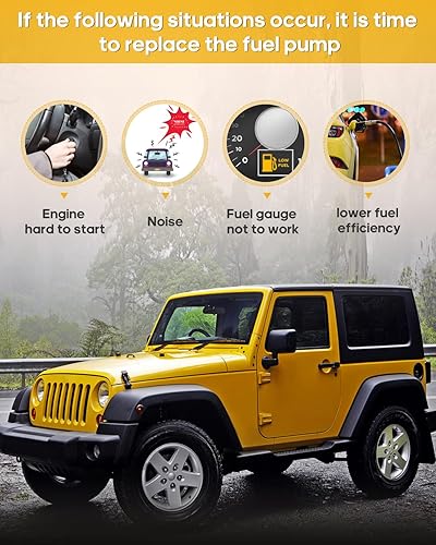 Miniatura 5 de OCPTY Reemplazo de la bomba de combustible eléctrica de alto rendimiento para 1998-2004 para Nissan Frontier 2.4L E8441S