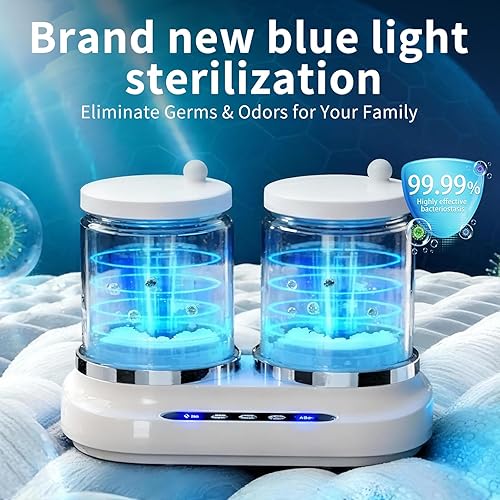 Miniatura 3 de Mini lavadora portátil de 2 litros, no eléctrica, doble bañera, 3 modos de lavado y vórtice de 8 dimensiones, lavadora de ropa interior compacta