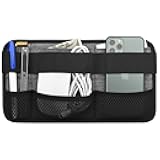 Portable Tech Organizer Attachable to Laptop for Electronics, Cables, Mouse, Power Bank, USB Adapter, Charger, Cellphone - Gray