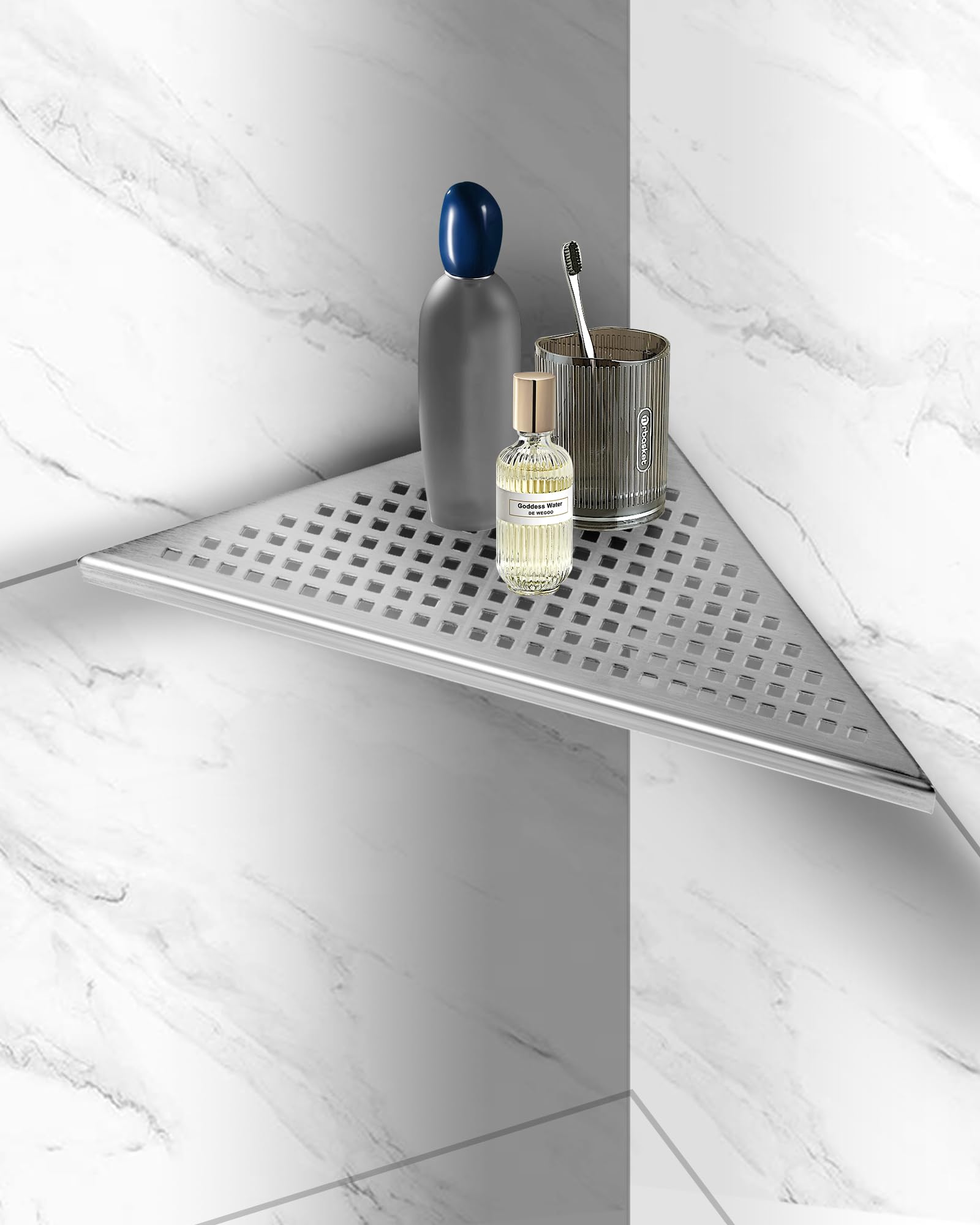 Eckablage Duschablage 304 Edelstahl ohne Bohren für