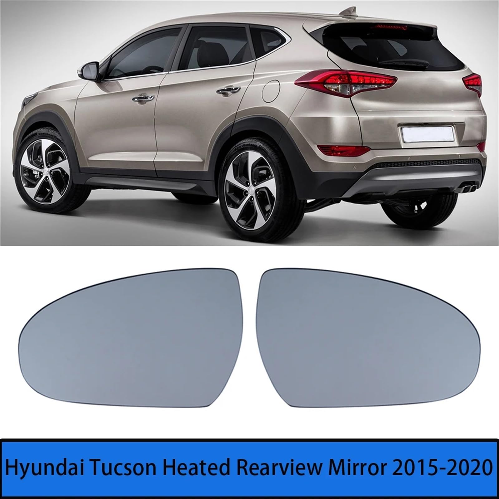 Vetro Dello Specchietto Retrovisore Lenti per specchietti retrovisori riscaldati per Hyundai Tucson 2015-2020 installare(Left and Right)