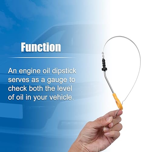Miniatura 4 de X AUTOHAUX Indicador de nivel de aceite del motor para Nissan Altima 3.5L 2002-2006 para Nissan Maxima 3.5L 2003-2006 No.11140-8J10B Amarillo
