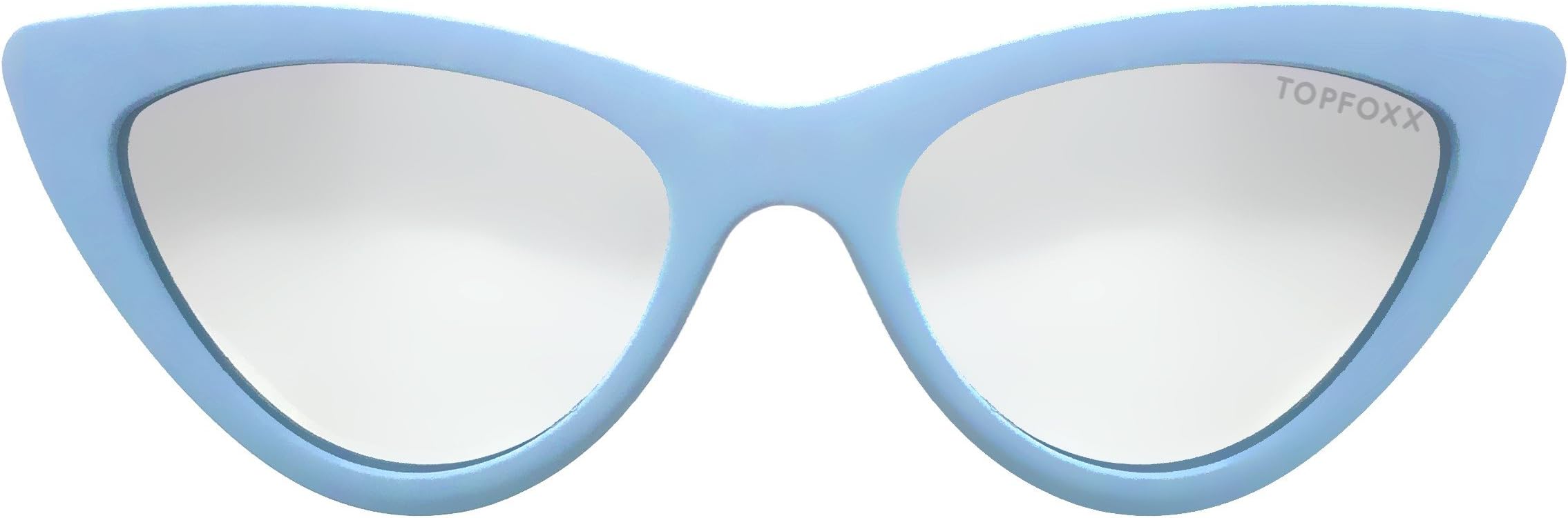 TOPFOXX "Matrix Baby Blue High Fashion Sunglasses