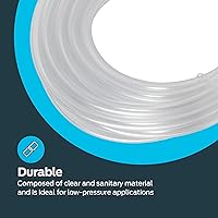 Vista 6 de Eastman Tubo de vinilo transparente de PVC de 3/16 pulgadas de diámetro interior (5/16 pulgadas de diámetro exterior), 20 pies de longitud, 98562