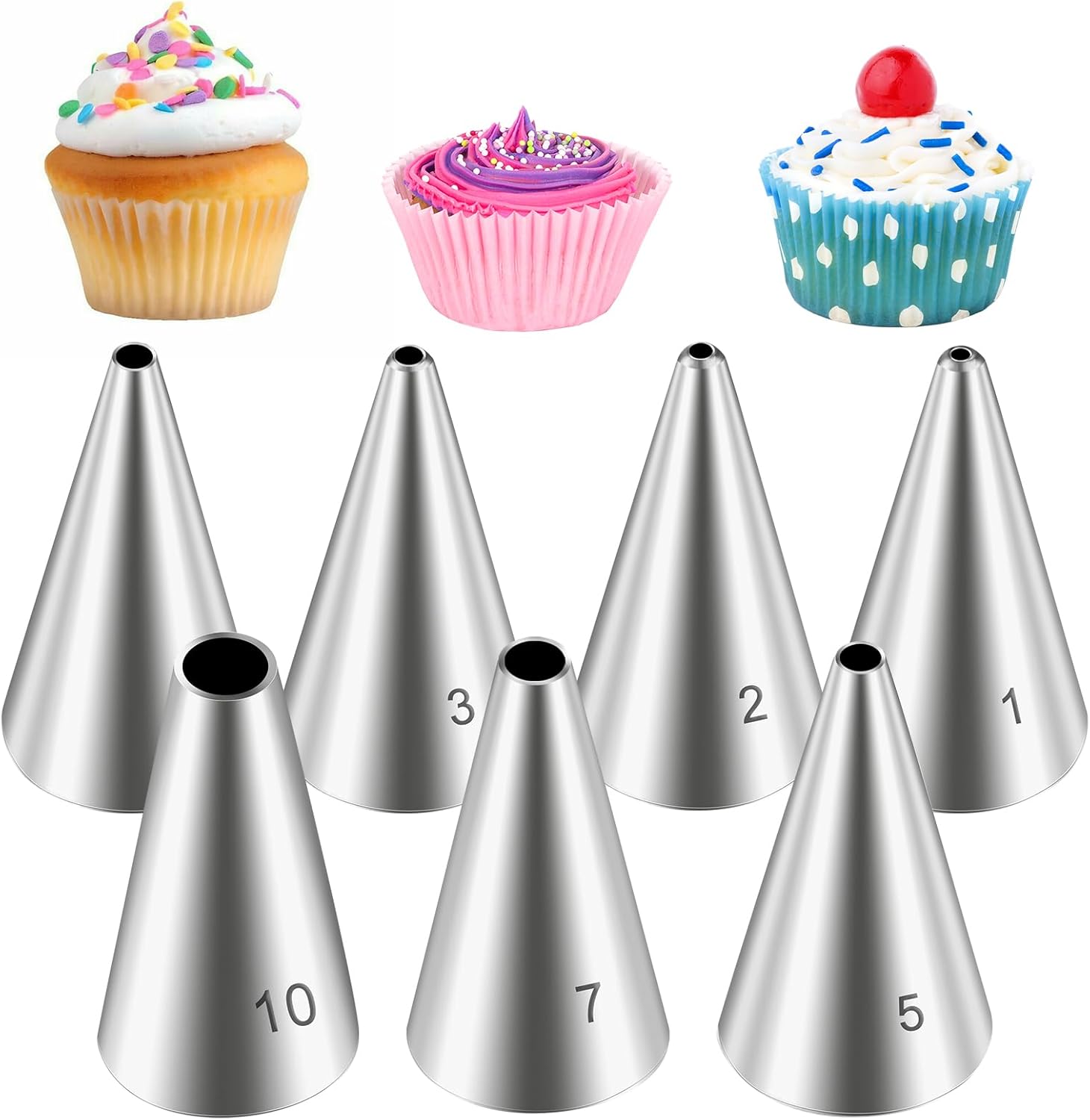 7 Pcs Stainless Steel Piping Tips Set just $3.79 at Amazon
