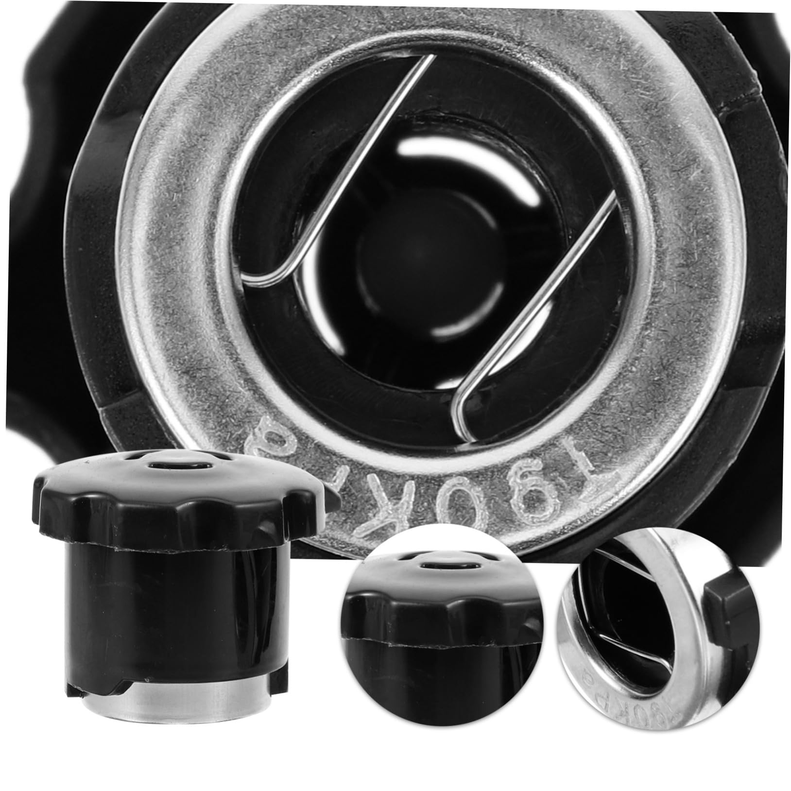 Operitacx 5 Series Accesorios De Válvula Limitantes De Presión Valvula De Seguridad para Olla A Presion Válvula De Seguridad De El Plastico Negro 2 Piezas X 5