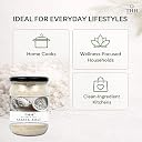 THH Celtic Salt - 1Kg | Coarse Sea Premium Salt (Sel Gris) With Full of Minerals | Premium Glass Jar | Organic Hand Harvested and Edible Celtic | For Cooking & Baking gallery image