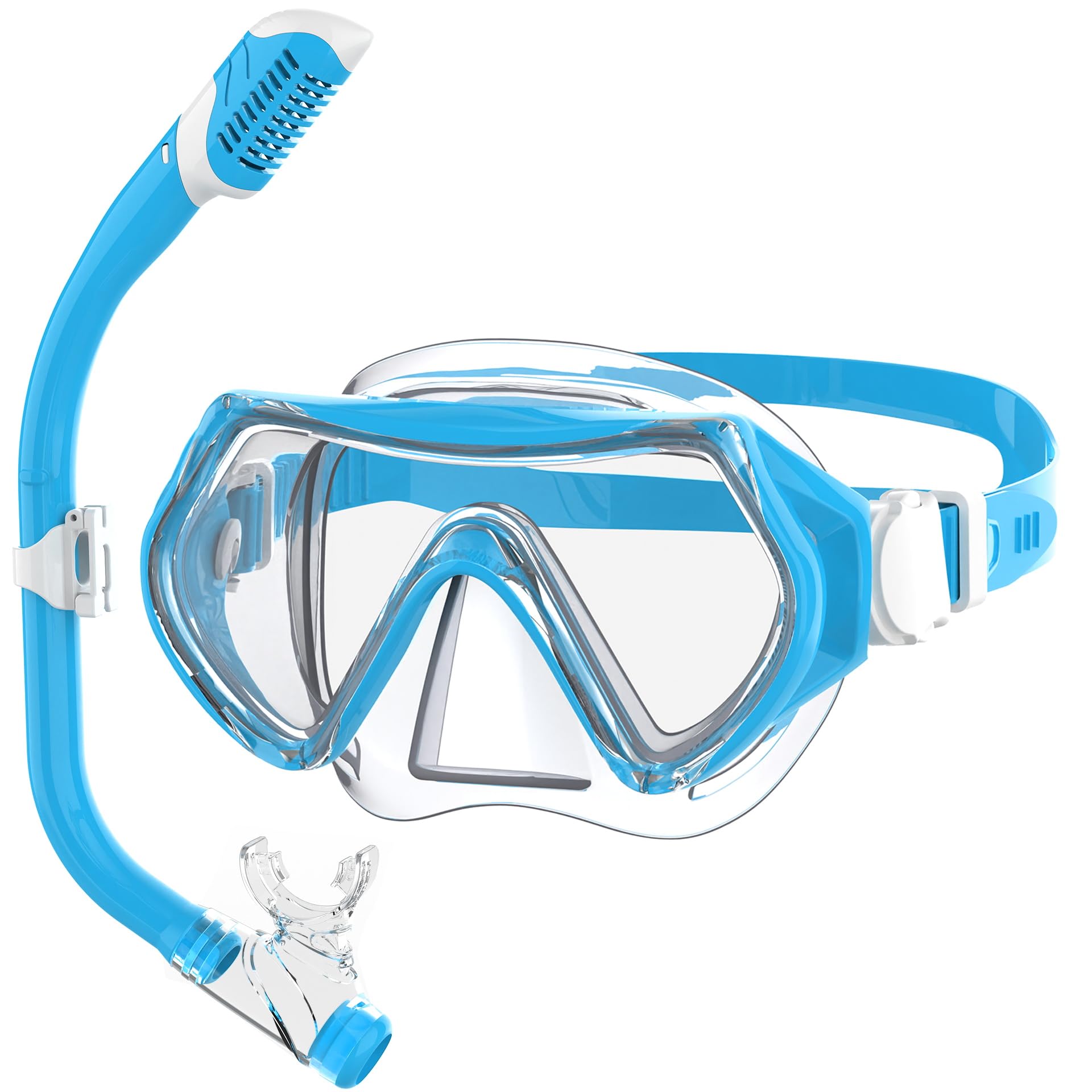 Findway Snorkel Mask for Kids, Swimming Goggles for Boys & Girls, Diving Mask with Nose Cover, No Leak Anti Fog Waterproof 180° Clear View Kids Swim Goggles for Age 5-16 Years — image 1
