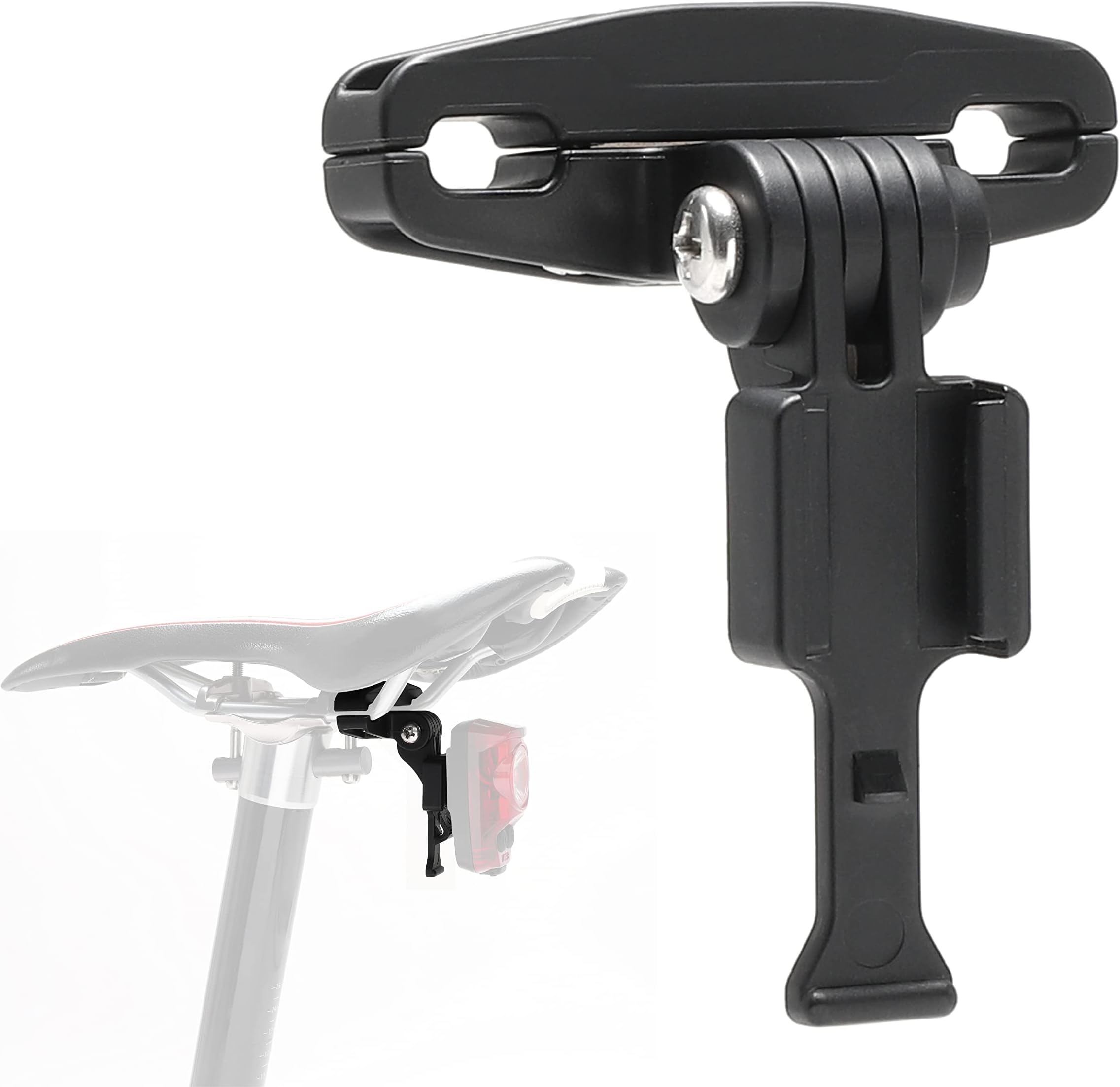 Saddle Rail Mount - for Cygolite Hypershot & Hotshot Series Tail Lights – Installs Under Bicycle Saddle for Low Profile, Less Cluttered Look – Compact & Durable - Fits Most Bicycle Saddles