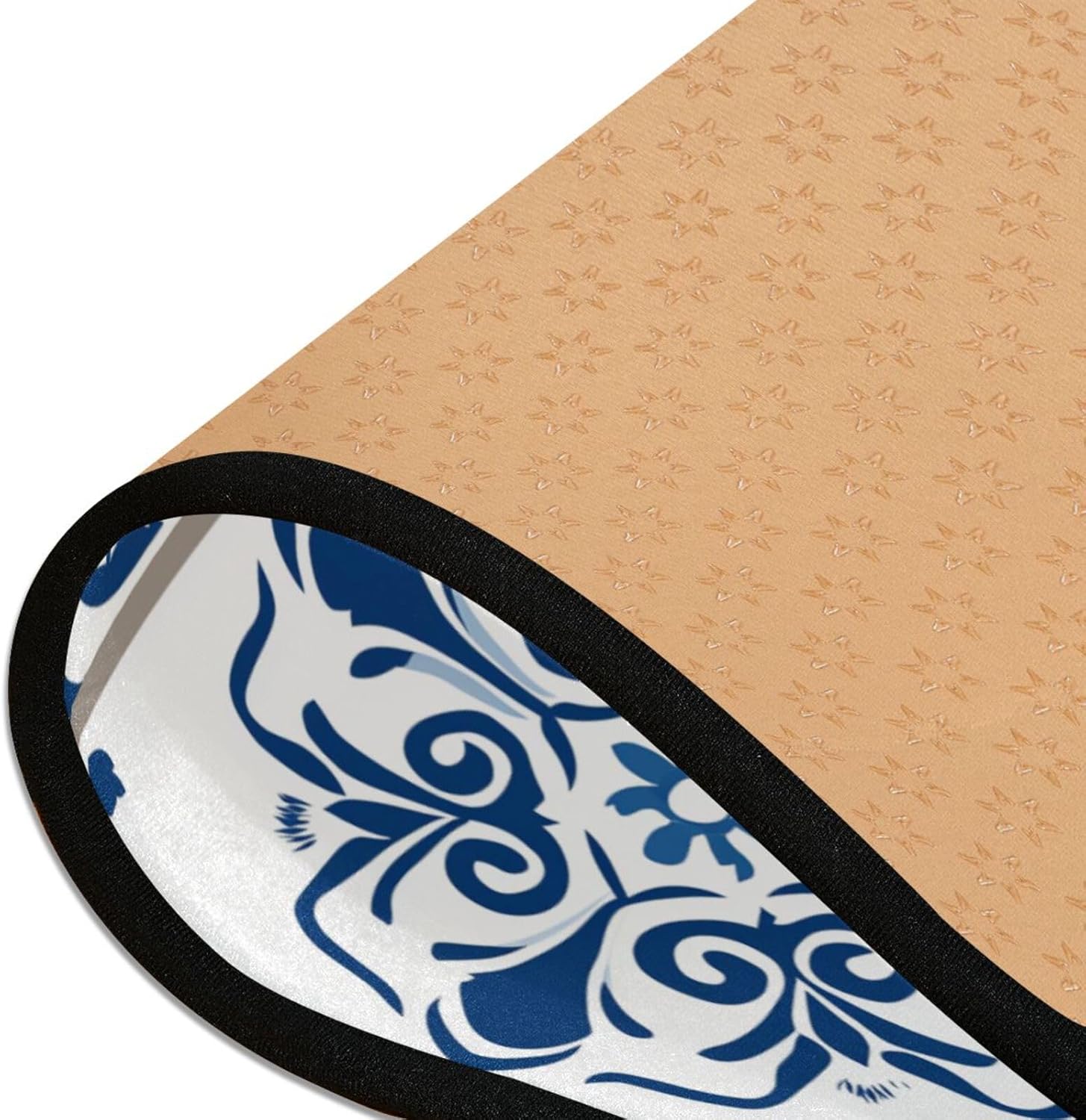 Blueangle Portugal Style Runner Rug 2' x 6' Non Skid Rug for Entryway Living Room Bathroom Nursery Home Decor