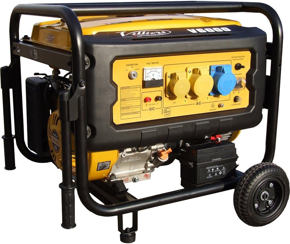 Villiers V6000ES 6kW Silent Petrol Generator
