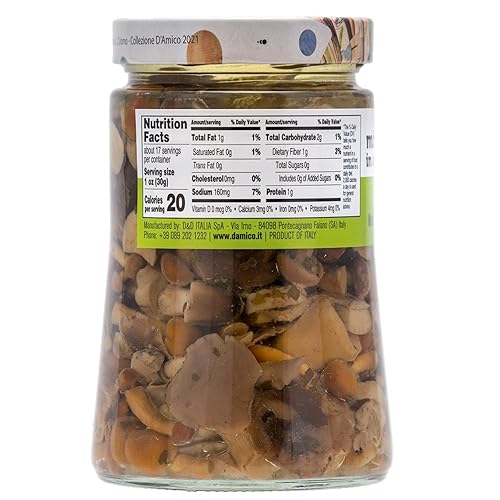 Miniatura 2 de Setas mixtas en aceite, tamaño familiar, 24,7 oz (700 g), aperitivo italiano, NO OGM, de Fratelli D' Amico. Producto de Italia.