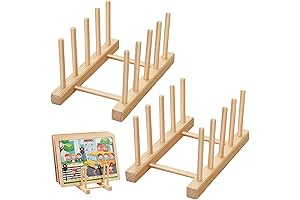 Barydat Natural Wood Puzzle Display Rack | Stand to Store Your Unfinished...