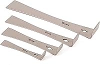 Vista 6 de Titan 17007 - Juego de 3 raspadores de barra de palanca de acero inoxidable