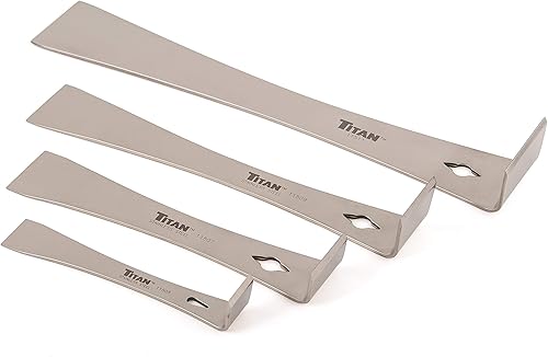 Miniatura 6 de Titan 17007 - Juego de 3 raspadores de barra de palanca de acero inoxidable