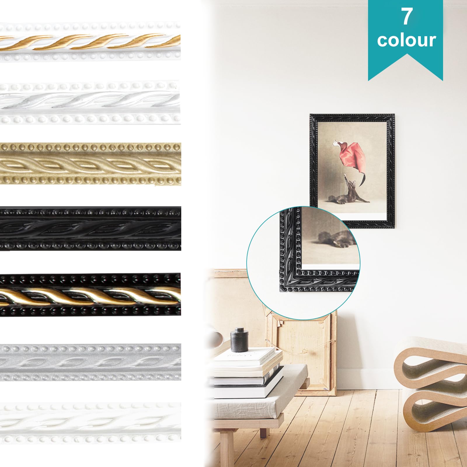Peel & Stick Wall Molding - Vintage Style -5