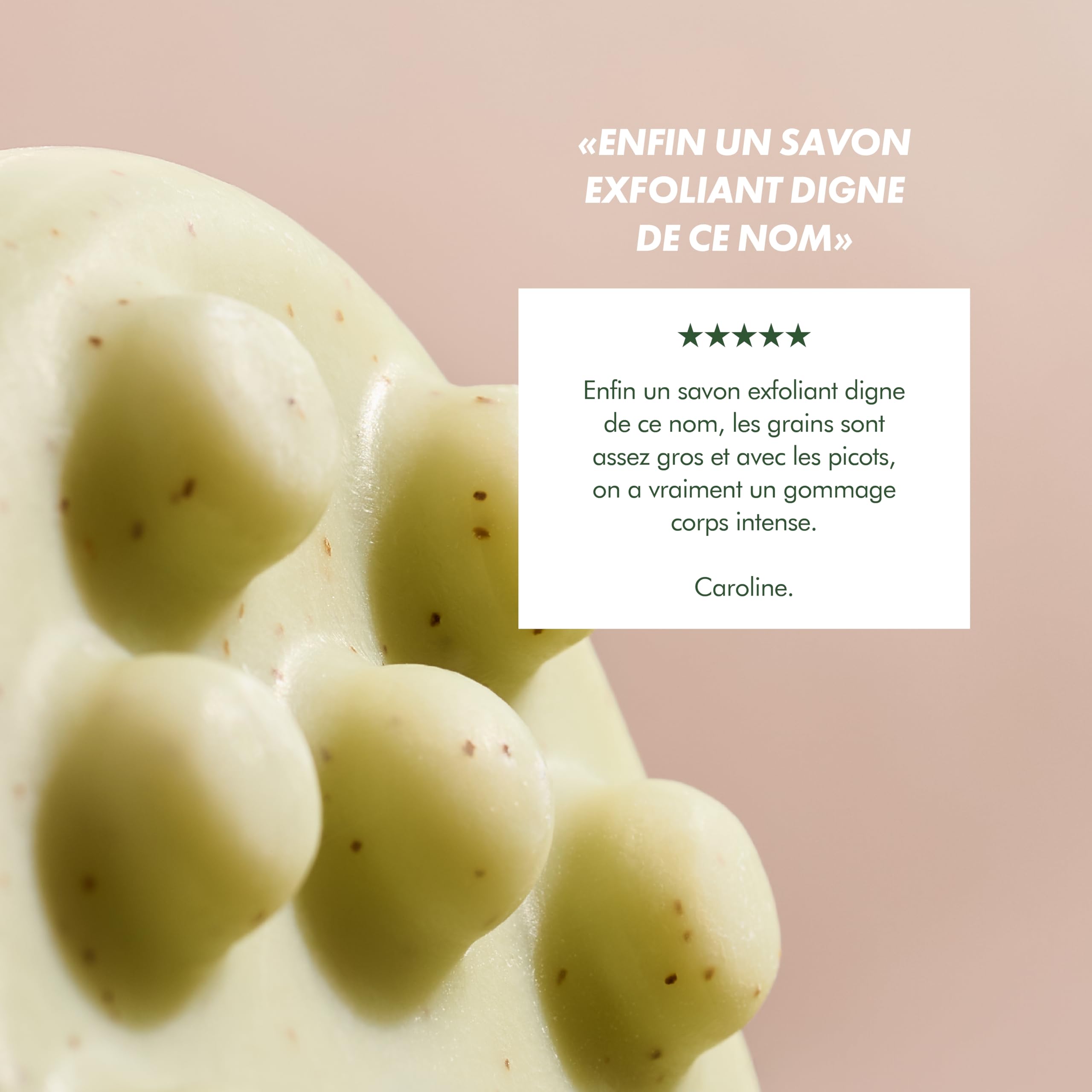 Melvita - Savon Exfoliant Lissant - Or Végétal - Exfolie et affine le grain de peau - Peaux sèches - Extrait de Feuille de Châtaignier, Coques d'Amande - 125 g
