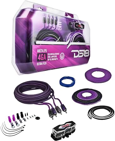 Amazon.com: DS18 AKIT4.PU 4-GA Amplifier Installation Kit Up to