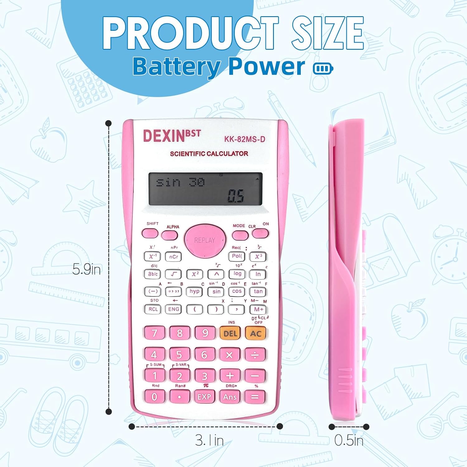 16 Pack 2 Line Engineering Scientific Calculators Bulk Calculator Pack Classroom Scientific Calculator Pack Calculator Set Scientific Bulk for Office School