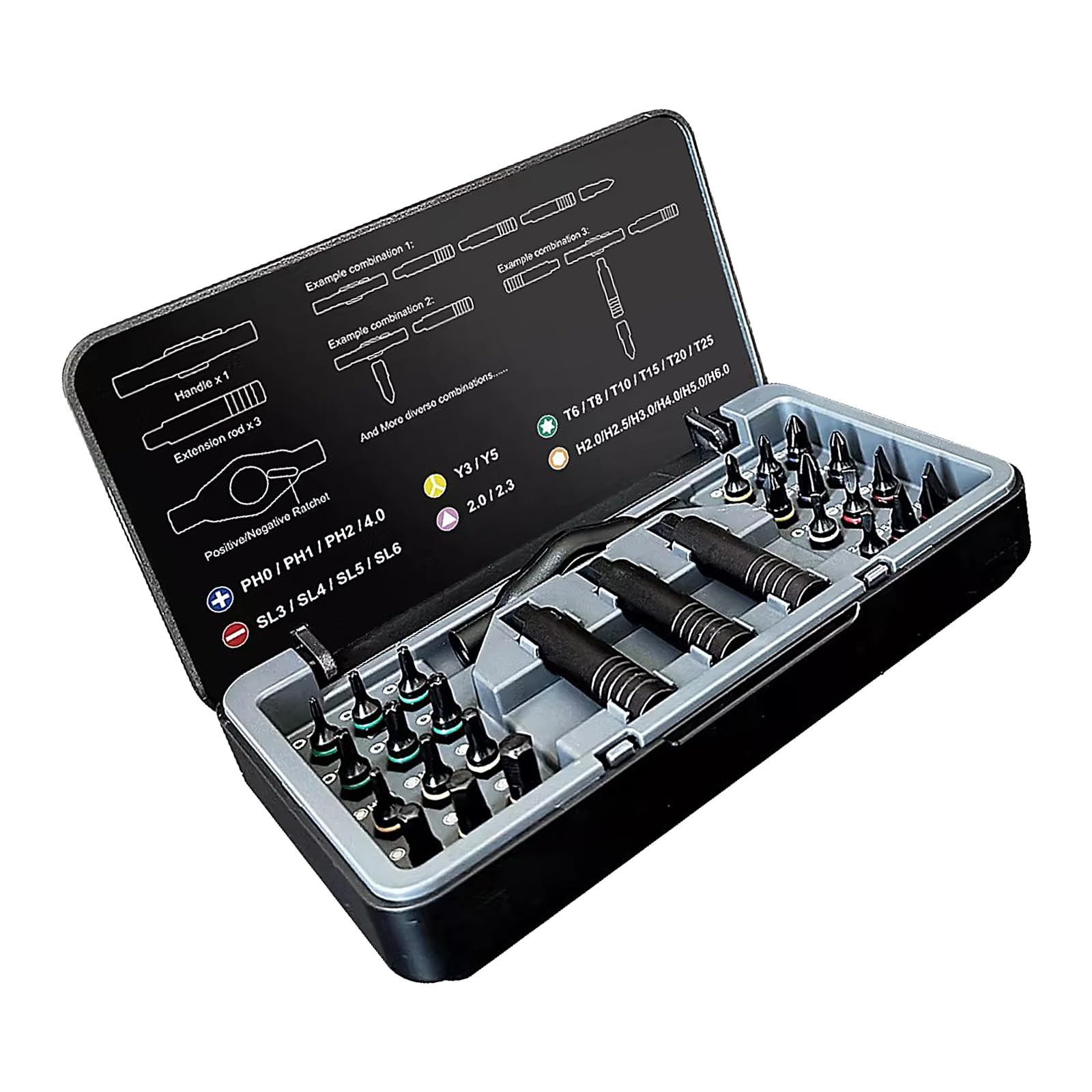 Cazstyk Duty 24 In 1 Ratcheting Screwdriver With Accuracy Mechanism And Portable Organizers Case Equipment Accuracy Handle Equipment