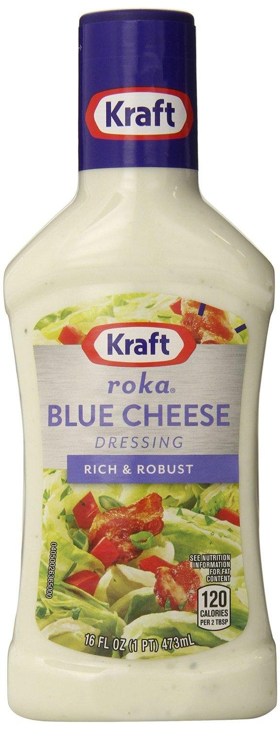 Amazon.com : Kraft Roka Blue Cheese Salad Dressing (Pack of 2) 16 oz  Bottles : Grocery & Gourmet Food