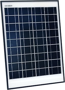 ALEKO SP20W24V 20 Watt 24 Volt Monocrystalline Solar Panel for Gate Opener Pool Garden Driveway