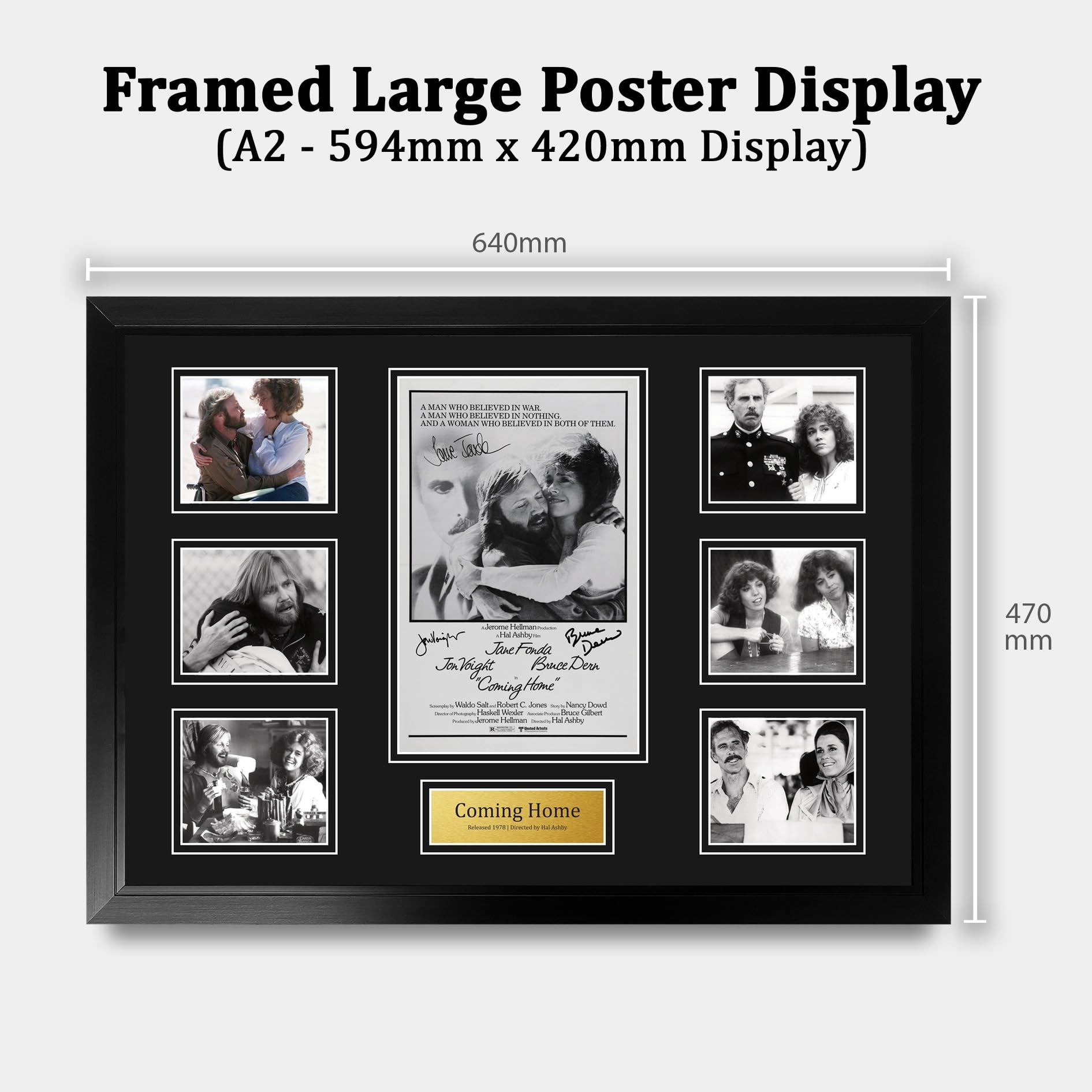 HWC Trading Coming Home Podpisany Plakat Filmowy A2 Deluxe w Ramie