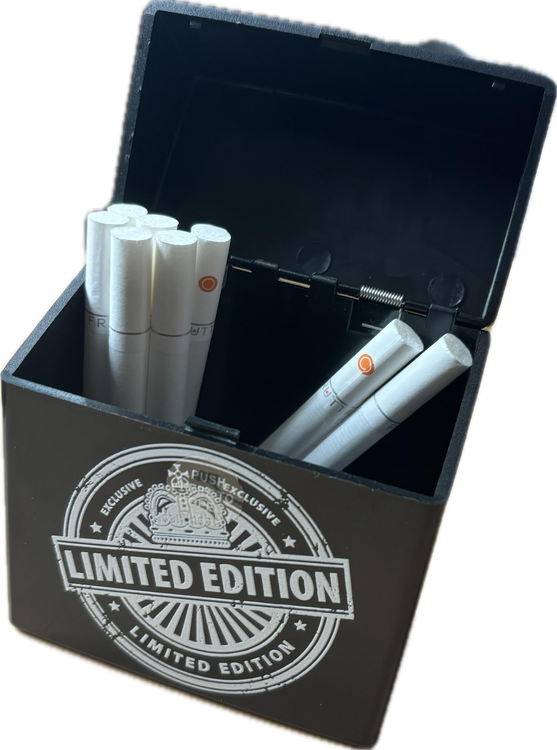 Cigarette Box XXXL Limited Edition Black for 50 Cigarettes Case Plastic  Smoking Supplies : Amazon.de: Fashion