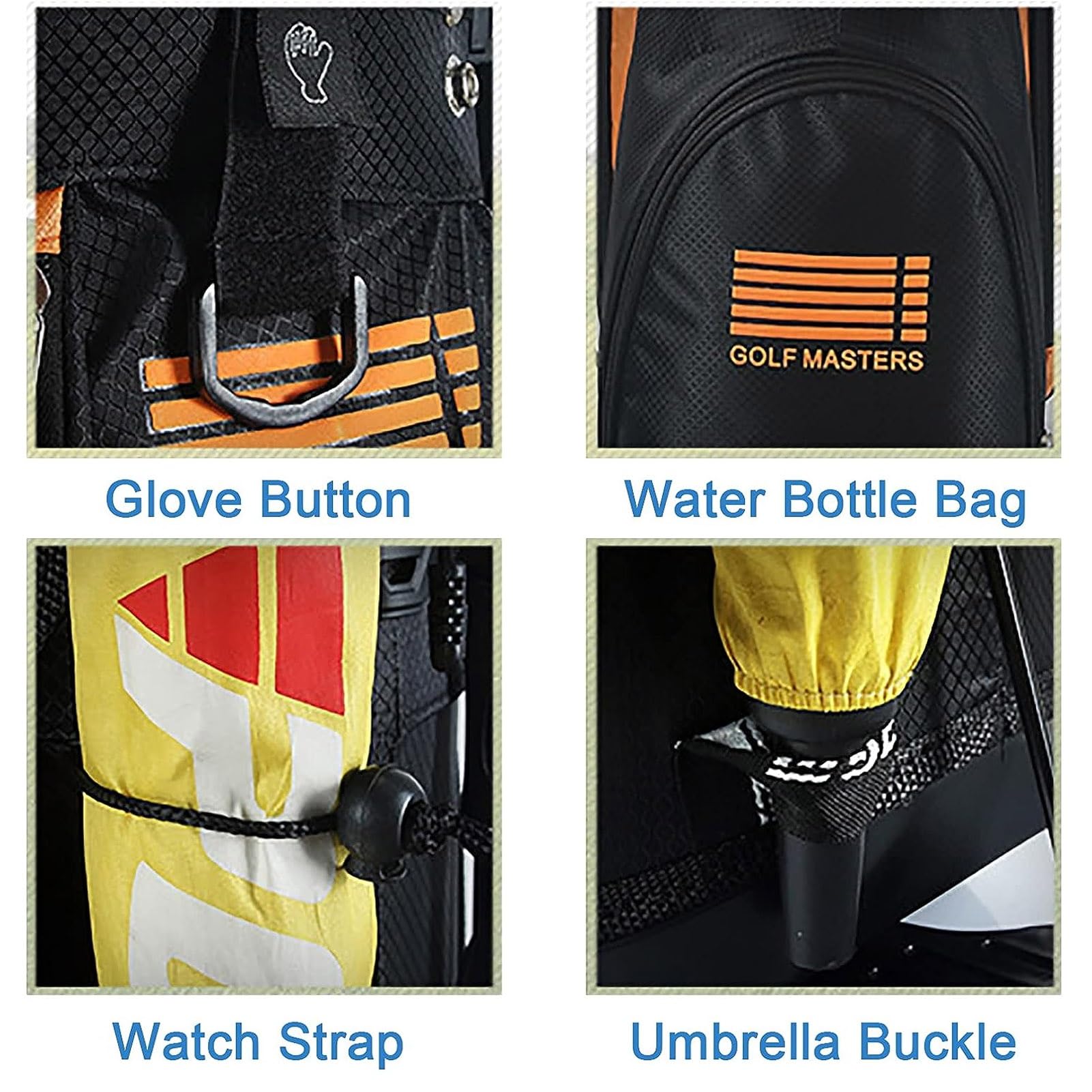 wasserdichte Golftasche Standbag, Lightweight Golfreisetasche für bis zu 14 Schläger