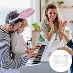 MECCANIXITY Piano Key Stickers for 88/61/54 Keys, Numbers Keyboard Sticker Piano Notes Guide Removable for Beginners Learning, Colorful